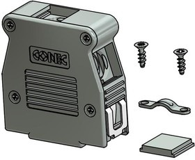 16-001760E, D-Sub Backshells 15 POS METALIZD HOOD 16-001760E, D-Sub Backshells 15 POS METALIZD HOOD