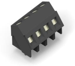 1-1546074-2, Fixed Terminal Blocks 5.08MM 45 ANGLE 12P wire protector