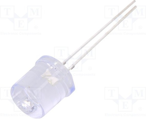 OSW5DKA6A1A, LED; 10mm; white cold; 1560?2180mcd; 100°; Front: flat; 2.7?3.4V