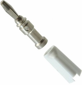 108-1081-001, Test Plugs &amp; Test Jacks BANANA PLUG WHITE