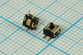Тактовая кнопка на поверхностный монтаж, SMD 3.5x3мм; №10012 ПКнТакт 3,5x 3,0x 4 \\\\\SMD\\