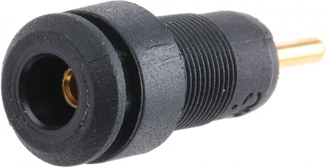 65.9194-21, Black Female Banana Socket, 2mm Connector, 10A, 600V, Gold Plating 65.9194-21, Black Female Banana Socket, 2mm Connector, 10A, 600V, Gold Plating