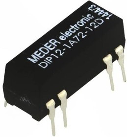DIP12-1A72-12D, Реле: герконовое, SPST-NO, Uобмотки: 12ВDC, 1А, макс.200ВDC, 145мВт