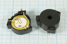 Излучатель звука пьезоэлектрический без генератора с обратной связью 23x11мм, 3~20В, 3.6 кГц, KPE134