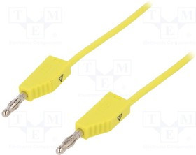 LK425-A/X-20024, Измерительный провод, 60ВDC, 30ВAC, 32А, Дл: 2м, желтый LK425-A/X-20024, Измерительный провод, 60ВDC, 30ВAC, 32А, Дл: 2м, желтый