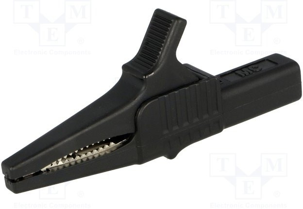 XKK-1001-21, Зажим "крокодил", 32А, 1кВDC, черный, Диап.захвата: макс.20мм XKK-1001-21, Зажим "крокодил", 32А, 1кВDC, черный, Диап.захвата: макс.20мм