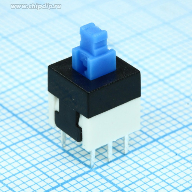 MPS-800-G, кнопка с фиксацией 8мм 30В 0.1A (B170G)