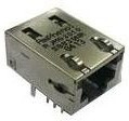 RJMG2010S9930NR, Modular Connectors / Ethernet Connectors R/A,DipType, LowProf ShortBodTabDwn3pnLE