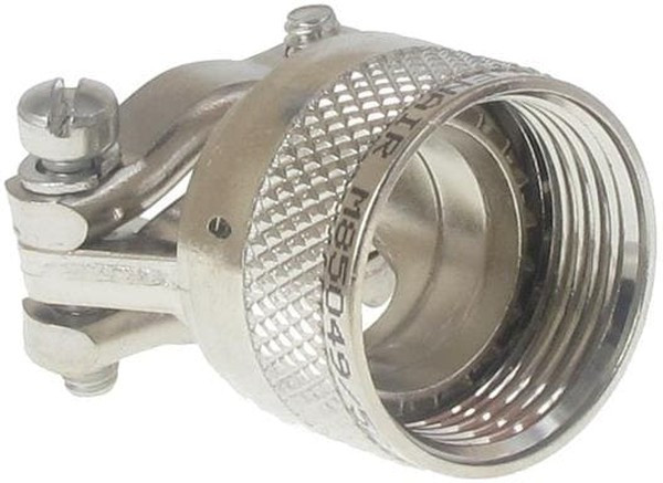 M85049/38-17W, MILSize 17 Straight Circular Connector Backshell With Strain Relief, For Use With 38999 III M85049/38-17W, MILSize 17 Straight Circular Connector Backshell With Strain Relief, For Use With 38999 III