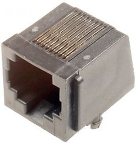 TJ2-8P8C (L-KLS12-145- 8P8C-W-1-01), Розетка RJ45 телефонная на плату тип 2