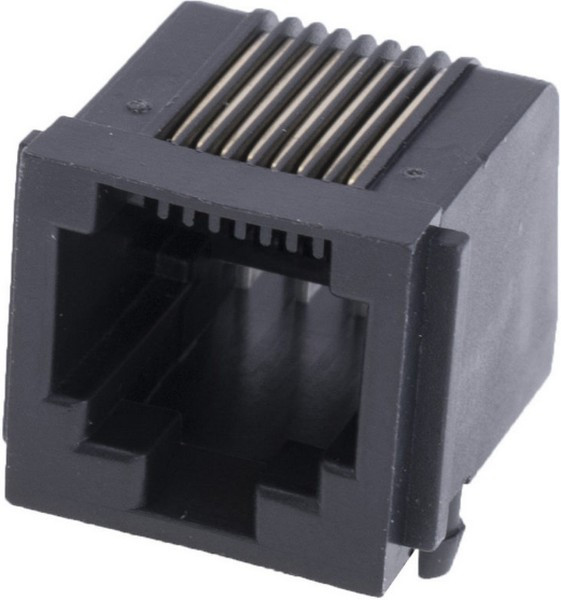 TJ2-8P8C (L-KLS12-145- 8P8C-W-1-01), Розетка RJ45 телефонная на плату тип 2