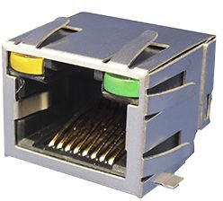 RJCSE-5381-01, Modular Connectors / Ethernet Connectors RJ45;8 contacts;sh RA TH;SMT w/LEDs RJCSE-5381-01, Modular Connectors / Ethernet Connectors RJ45;8 contacts;sh RA TH;SMT w/LEDs