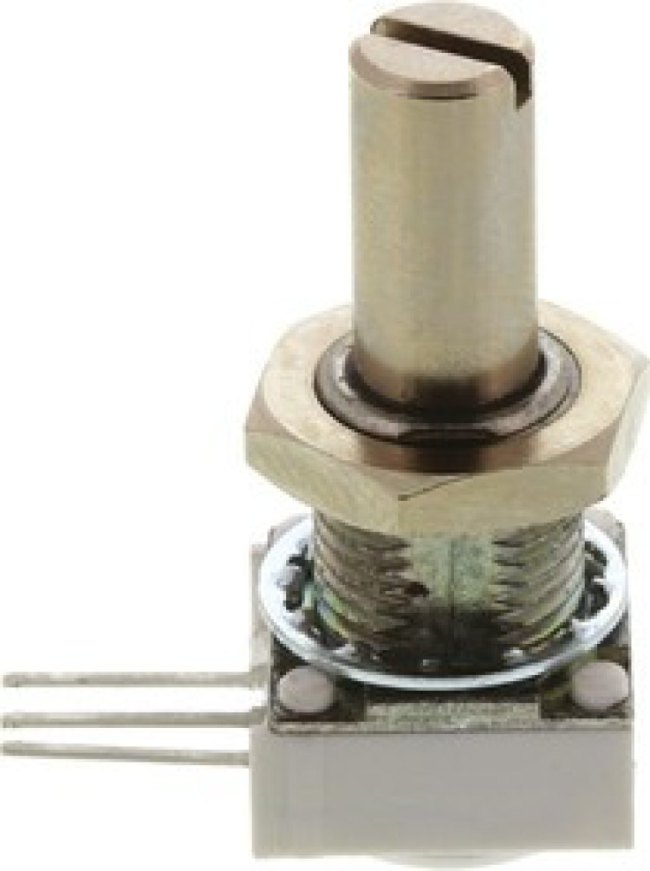 14910F0GJSX10105KA, 1M Rotary Potentiometer 1-Gang, Panel Mount (Through Hole), 14910F0GJSX10105KA