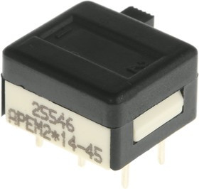 25546NA, PCB Slide Switch DPDT Latching 1 A @ 30 V dc Slide