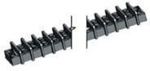 1-1546670-6, Barrier Terminal Blocks .437 DOUBLE ROW 16P w/ binding screws