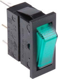 C5503AANAF, Illuminated SPST, On-Off Rocker Switch Panel Mount C5503AANAF, Illuminated SPST, On-Off Rocker Switch Panel Mount