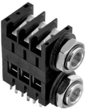 ACJS-MHD, Phone Connectors 1/4" PHONE SKT STR HPCB PIGYBAC MET NUT ACJS-MHD, Phone Connectors 1/4" PHONE SKT STR HPCB PIGYBAC MET NUT