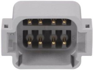 AT13-12PA-BM17, Automotive Connectors RA Flng Mnt PCB Rcpt 12POS Gry Tin Cont AT13-12PA-BM17, Automotive Connectors RA Flng Mnt PCB Rcpt 12POS Gry Tin Cont