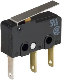 SS-01GLT, Микропереключатель SNAP ACTION, с рычагом, SPDT, 0,1A/125ВAC