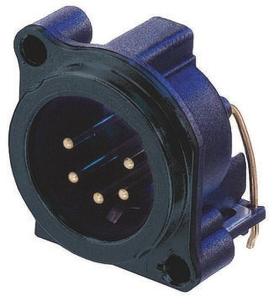 NC5MBH-B, XLR Connectors 5 POS XLR MALE