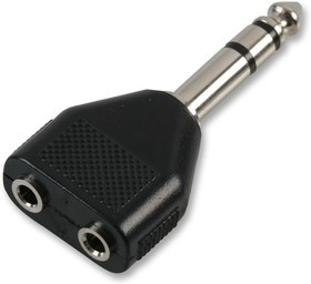 PSG02741, Переходник разъема, Моно - 3.5мм, 2 вывод(-ов), Гнездо, Стерео - 6.35мм, 1 вывод(-ов), Штекер