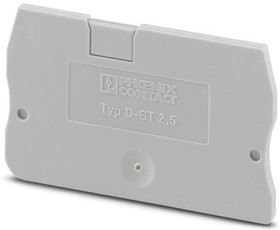 Крышка концевая D-ST 2,5 /2,2mm, для пружинных клемм ST 2,5, серая