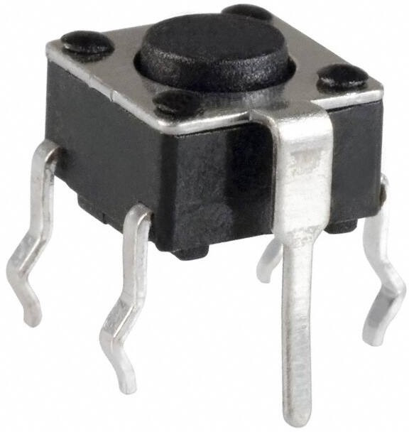 TLE1105F160Q, TACT SW, SPST-NO-DB, 0.05A, 12V, SOLDER