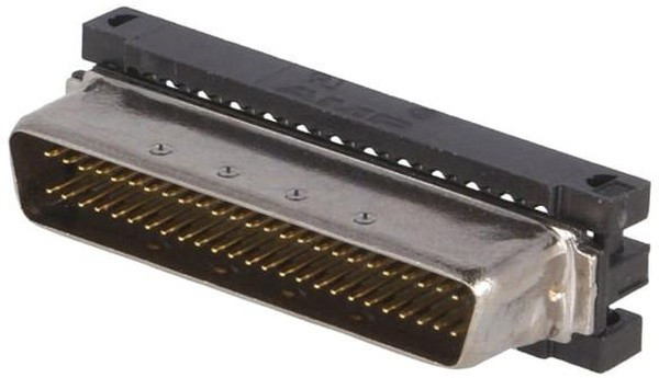 5749621-5, Conn SCSI PL 50 POS 1.27mm IDT RA Cable Mount 50 Terminal 1 Port Kit