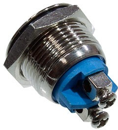 L-KLS7-PBS-M16-01D, кнопка металл.OFF-(ON) 36В 2А D=18мм винт. клем. IP65 / KLS7-PBS-M16-01D