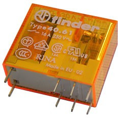 40.61.9.012.0000, Реле 1 переключ. 12VDC, 16A/230VAC SPDT