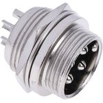 FC684204, Круглый разъем, Серия Cliffcon Miniature ZC, Гнездо с Монтажом в Панель, 4 контакт(-ов)