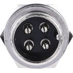FC684204, Круглый разъем, Серия Cliffcon Miniature ZC, Гнездо с Монтажом в Панель, 4 контакт(-ов)