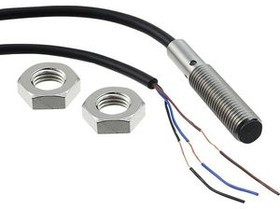 E2BS08KS02WPB15MOMI, Inductive Sensor PNP, Make Contact (NO) 1.5kHz 30V 10mA 2mm IP67 Cable, 5 m E2B