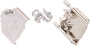 MHDTZK25-RA-HI-K, MHDTZK-RA Series Zinc D Sub Backshell, 25 Way, Strain Relief MHDTZK25-RA-HI-K, MHDTZK-RA Series Zinc D Sub Backshell, 25 Way, Strain Relief