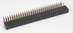 PBD-60R (DS1024-2x30R0), гнездо на плату двухрядное угловое 2х30 шаг 2,54