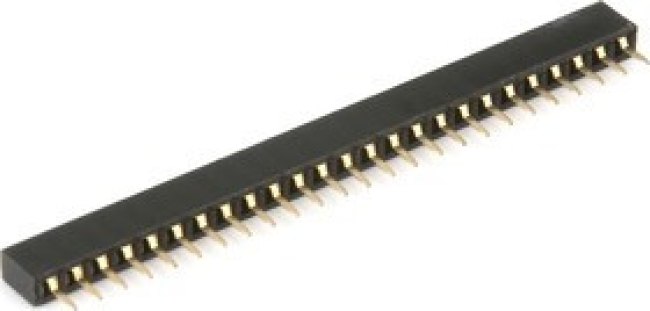 PBS2-25 (DS1026 01 1x25), Гнездо на плату 2мм 1х25pin прямое