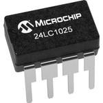 24LC1025-I/P, EEPROM Serial-I2C 1M-bit 128K x 8 3.3V/5V 8-Pin PDIP Tube