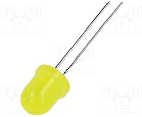 N0Y37L05, LED; 8mm; yellow; 250?600mcd; 45°; 1.7?2.6V; -40?85°C; 60mW