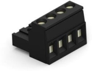 796641-4, Pluggable Terminal Blocks 4 POS 5.0 MM R/A PLUG TRM BLK
