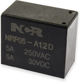 NRP05-A-12D, Реле 1 замык. 12VDC, 5A/250VAC SPST-NO