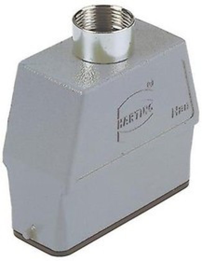 09200160440, Heavy Duty Power Connectors METAL HOOD HAN 16A 1 LVR LCKING