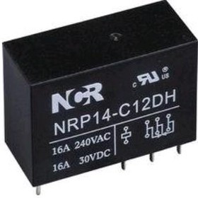 NRP-14-C-12D-H, Реле 1 переключ. 12VDC, 16A/250VAC SPDT