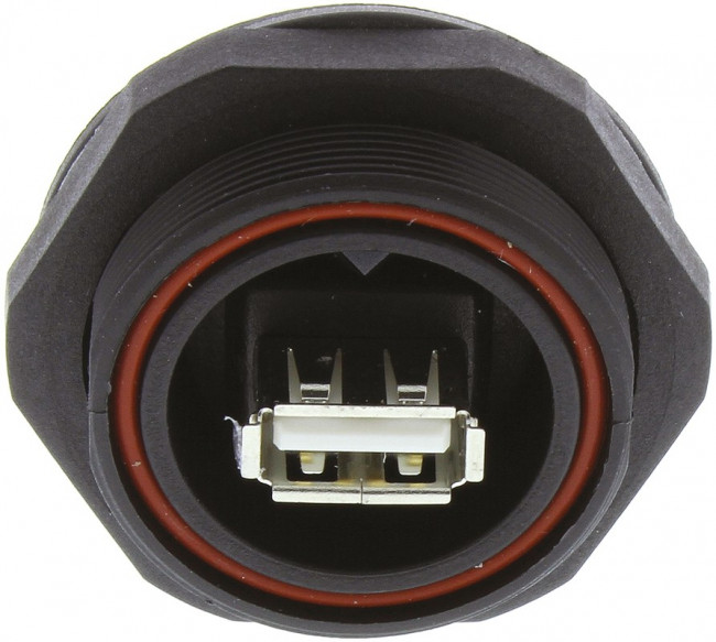 PX0845/A, Гнездо, USB A, гнездо USB A-спереди,гнездо USB B-сзади, PIN: 4