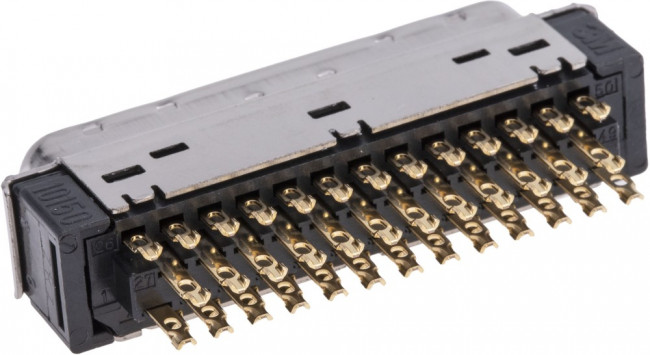 10150-3000-PE, Разъем: MDR, PIN: 50, экранированный, на провод, Мат-л: полиэфир