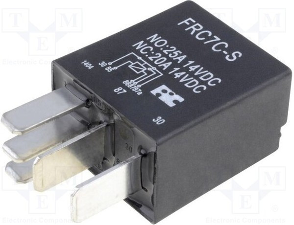 FRC7C-S-DC12V, Реле: электромагнитное, SPDT, Uобмотки: 12ВDC, 25А, автомобильное FRC7C-S-DC12V, Реле: электромагнитное, SPDT, Uобмотки: 12ВDC, 25А, автомобильное