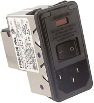 PS0S0DS6B, CONNECTOR, POWER ENTRY, RCPT, 10A, 250VAC
