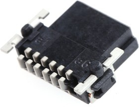 154740 / 154740-E, SMC Series Right Angle Surface Mount PCB Socket, 12-Contact, 2-Row, 1.27mm Pitch, Solder Termination