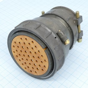 ШР60П47НШ2 розетка, Разъем на кабель с прямым патрубком для неэкранированного кабеля