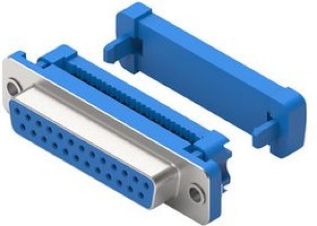 618025227221, D-Sub Connector, Socket, DB-25, IDC, Blue