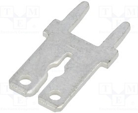 KEYS1282, Наконечник: плоский, 6,4мм, 0,8мм, "папа", THT, латунь, луженые KEYS1282, Наконечник: плоский, 6,4мм, 0,8мм, "папа", THT, латунь, луженые